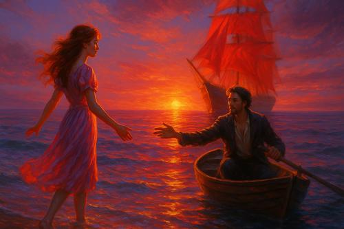 иллюстрация алые паруса александра грина