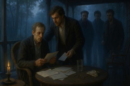 ипполит тереньтев разговор на веранде иллюстрация