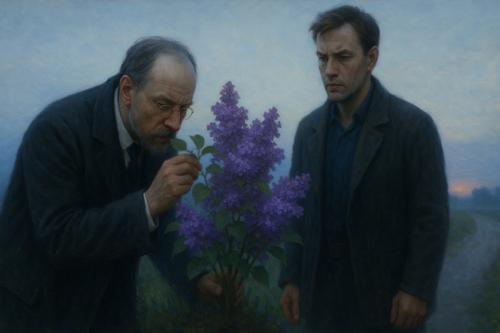 куст сирени иллюстрация к анализу рассказа