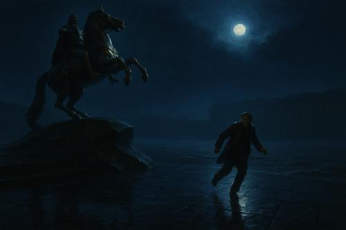 вторая иллюстрация к поэме медный всадник