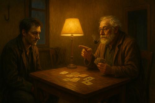 первая иллюстрация к рассказу толстого подкидные дураки