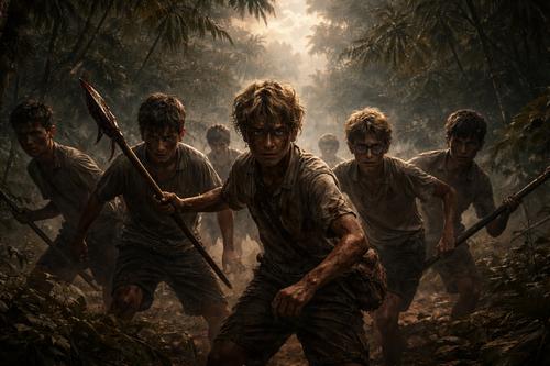 повелитель мух иллюстрация