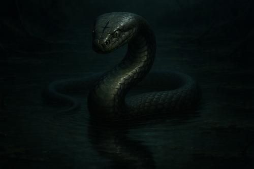 иллюстрация к рассказу змеи о том, как у неё появились ядовытие зубы