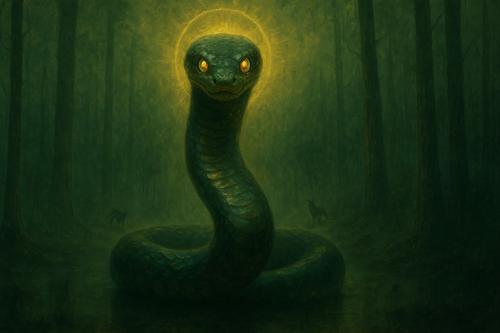 вторая иллюстрация к рассказу змеи о том как у нее появились ядовитие зубы