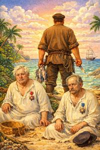 Обложка книги Повесть о том, как один мужик двух генералов прокормил