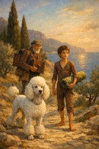 Обложка книги Белый пудель